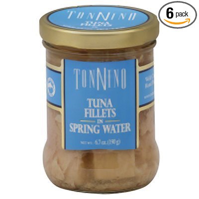 Tonnino Tuna Fillets in Spring Water, 6.7 Ounce (Pack of 6)