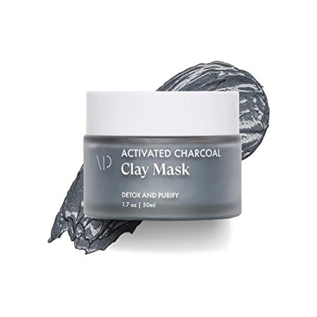 Vanity Planet Face Mask (1.7 Oz/50 ml) Activated Charcoal Kaolin Clay Mud Mask, Detoxifies and Exfoliates for Oily &Acne-Prone Skin