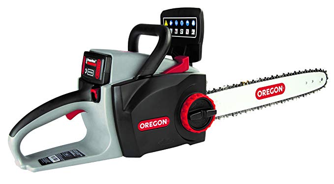 Oregon Cordless CS300-R7 Chainsaw Kit with 6.0 Ah Battery Pack and Rapid Charger