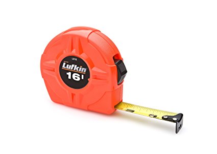 Lufkin L616 Lufkin 3/4-Inch by 16-Feet Hi-Viz Orange Power Return Tape