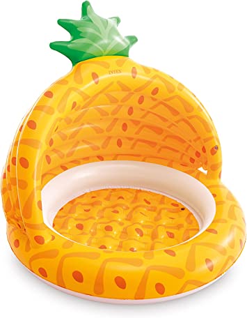 Intex Pineapple Baby Pool, 40in x 37in, for Ages 1-3