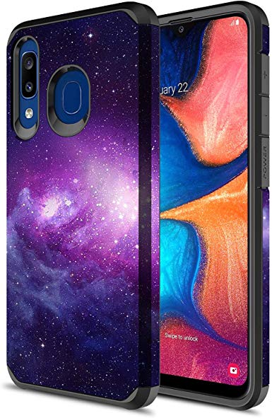 Samsung Galaxy A20/A30/A50 Case, Galaxy A30 Case, Galaxy A50 Case, Onyxii Hybrid Slim Graphic Armor Impact Resistant Protective Cover Case for Samsung Galaxy A20/A30/A50 (Galaxy Cloud)