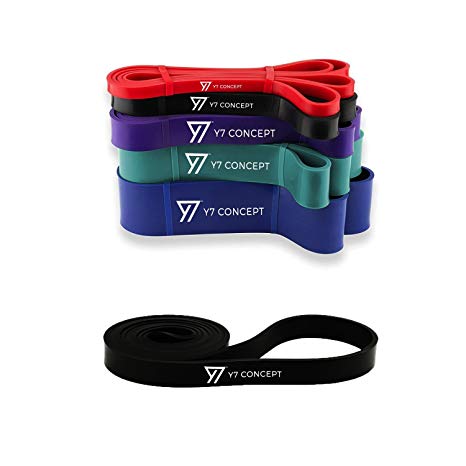 Y7 Concept Resistance Bands – Assisted Pull Up Bands – Exercise Bands for Men & Women – Workout Bands Long for CrossFit - Powerlifting - Mobility Bands (One Band)