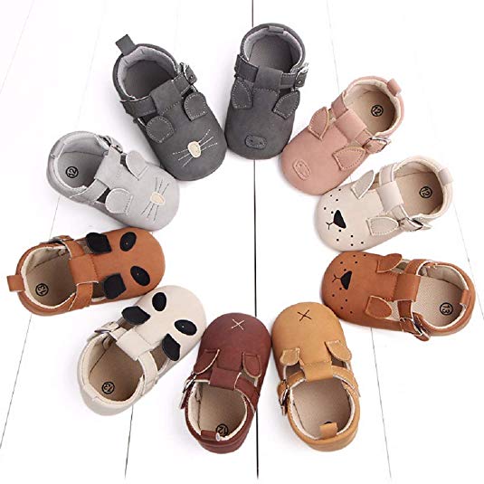 Save Beautiful Infant Unisex Baby Warm Cotton Slippers Anti-Slip Soft Sole Cute Cartoon First Walkers Shoes