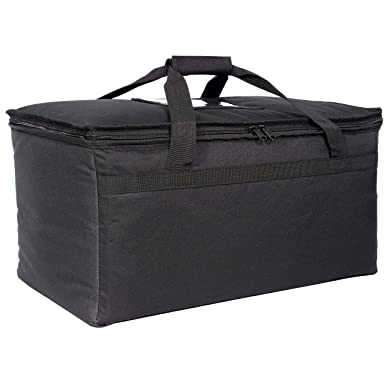 Commercial Quality Food Delivery Bag - Heavy-Duty Durable Bags- Thick Insulation and Extra Strength Zipper - Fits Full-Size Catering Pan - Ideal for Uber Eats, Instacart, Doordash, Grubhub, Postmates