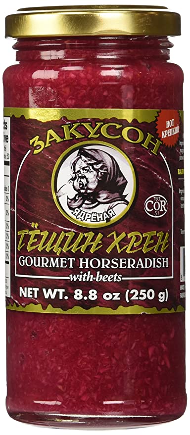 Zakuson Gourmet Horseradish with Beets 8.8 Oz