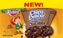 Keebler Chips Deluxe, Triple Chocolate, 13.3-Oz Packages, (Pack of 4)
