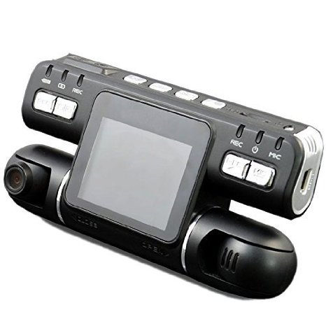 PolarLander Dual Lens Camcorder I4000 Car DVR GPS Dual Camera Hd 1080p Dash Cam Black Box with Rear 2 Cam Vehicle View Dashboard Cameras