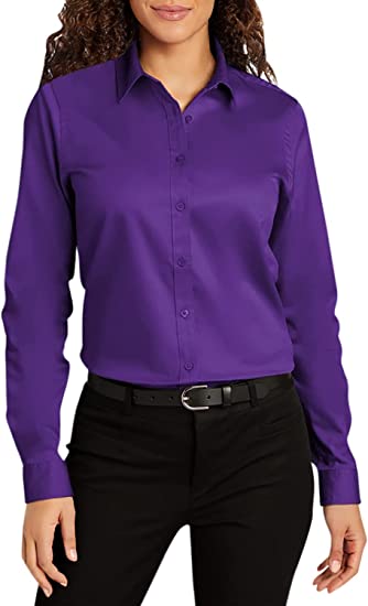 Port Authority Ladies Long Sleeve SuperPro ReactTwill Shirt. LW808