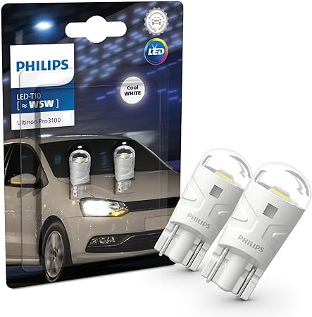 PHILIPS Ultinon Pro3100 LED T10 car signalling bulb (W5W), 6.500K cool white