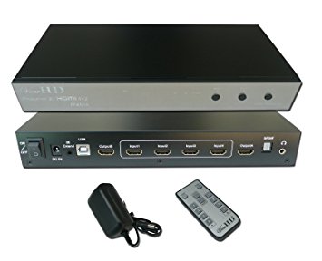 ViewHD Prosumer 3D HDMI 4x2 True Matrix Full Size Metal Jacket Construction (The BEST HDMI 4x2 Matrix on the Market!)