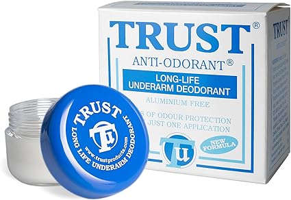 Trust Underarm Deodorant | Long-Lasting Odour Prevention | Effective for 3-6 days | Suitable for any Sports and Physical Activity | Aluminium Free & Contains Natural and Herbal Ingredients