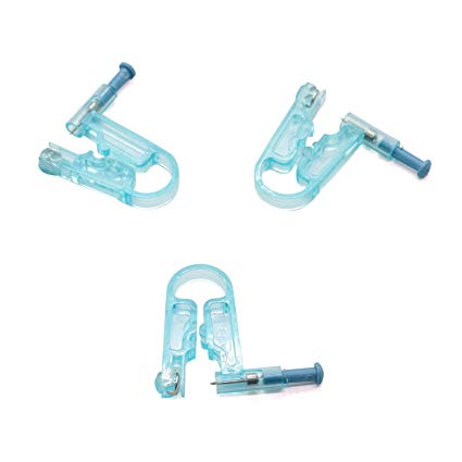 3Pcs Disposable Ear Piercing Gun Safety Unit Tool With Ear Stud Asepsis Pierce Kit