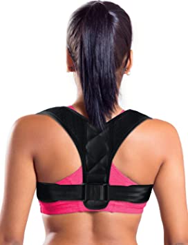Tomiya Figure 8 Posture Corrector Clavicle Support Brace for Upper Back & Shoulder, Best Brace Help to Improve Posture for Men & Women.