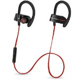 Senbowe8482 APTX Tech Siamesed Ear HookSweatproof Sports Bluetooth Headphones Earbuds Headset - Superb Sound with Quality Mic - Easy Pairing all Android and iPhone Bluetooth-enabled models