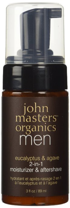 John Masters Organics Eucalyptus & Agave 2-in-1 Moisturizer & Aftershave 3 fl oz / 89 ml