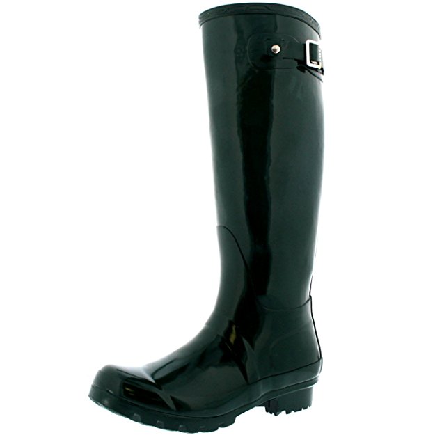 Womens Original Tall Gloss Winter Waterproof Wellies Rain Wellington Boots