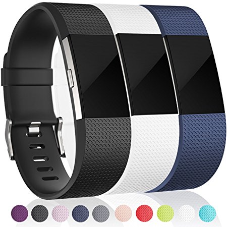 For Fitbit Charge 2 Bands, Maledan Replacement Accessory Wristbands for Fitbit Charge 2 HR, Large Small