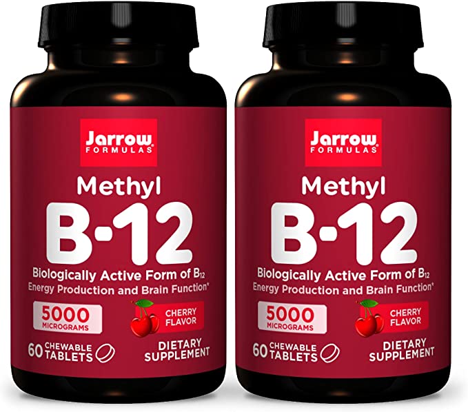 Jarrow Formulas Methylcobalamin (Methyl B12) 5000 Mcg Cherry Lozenges