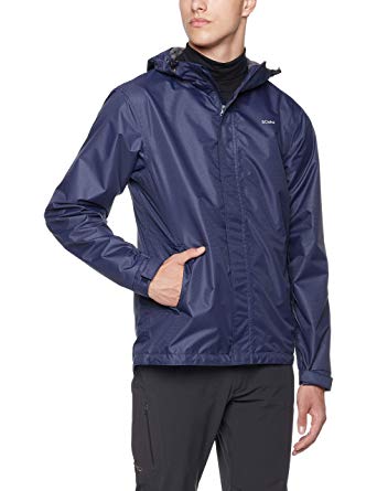 5Oaks Mens Rain Jacket Waterproof Raincoat Hooded Packable Anorak