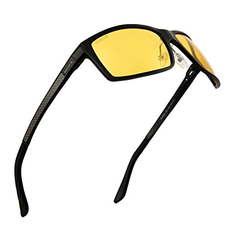 Anti-Glare Polarized Yellow Lens Day & Night Driving Glasses for Men & Women