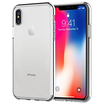 iPhone X Case, JETech Shock-Absorption Case Cover Bumper and Anti-Scratch Clear Back for iPhone X 5.8 Inch (HD Clear)
