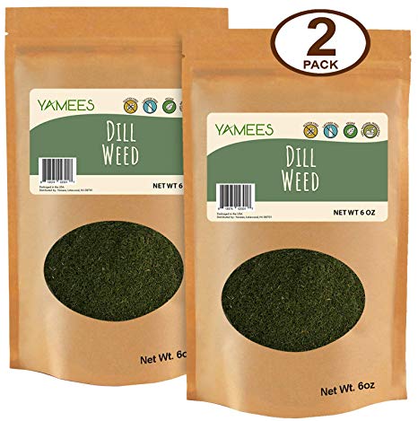 Yamees Dill Weed – Dill Weed Spice – Dried Dill – Bulk Spices - 2 Pack of 6 Ounce Each