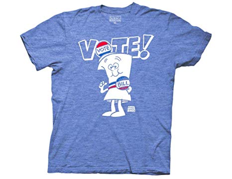 Ripple Junction Schoolhouse Rock Vote Bill White Type Adult T-Shirt