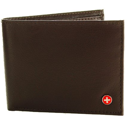 Alpine Swiss Men's Multi-Card Compact Center Flip Bifold Wallet