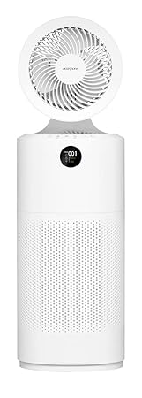 acerpure Cool 2 in 1 Air Purifier and Air Circulator for Home with 4-in-1 True HEPA filter, Smart Sensor, Negative Ion Generator eliminates pollutants, germs and more,Safety Lock,25dB Quiet, AC551-50W