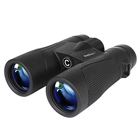 SkyGenius 10x42 Binoculars for Bird Watching, Antifog Waterproof Binoculars for Adults, Bak-4 Roof Prism Quick Focus HD Binoculars for Sporting Event Sightseeing with Strip