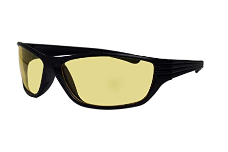 Night Vision HD Rectangular Unisex Sunglasses (NV-203) (Yellow)