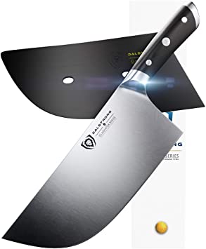 DALSTRONG Cleaver Butcher Knife - Gladiator Series - "The Ravenger" - German HC Steel - 9" - Guard - Heavy Duty