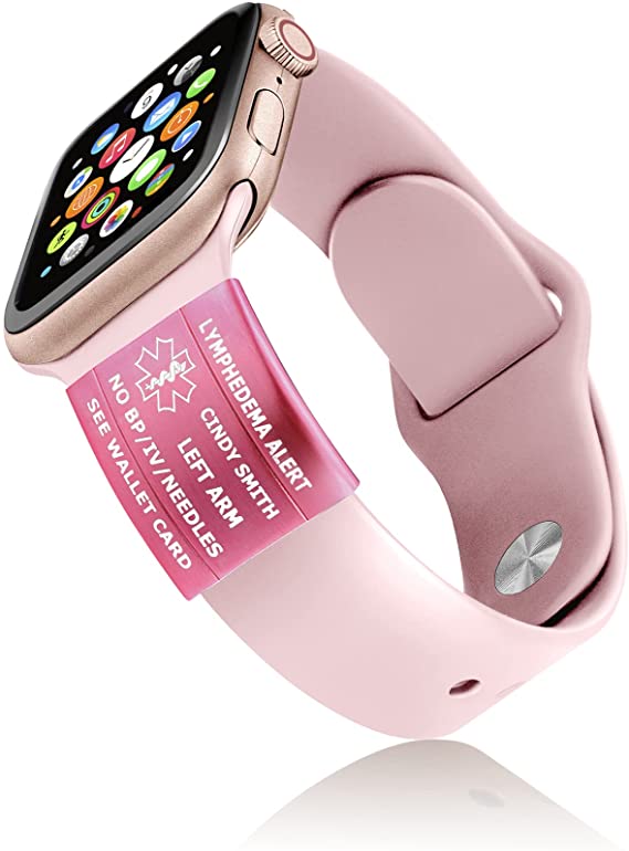 Divoti Custom Engraved Stainless Steel Air Sport / Medical ID for Apple Watch 42, 44mm – Color