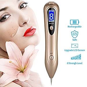 Mole Removal Pen, Playmont Skin Tag Remover Pen with LED Display and USB Charging Cable for Skin Tag removal