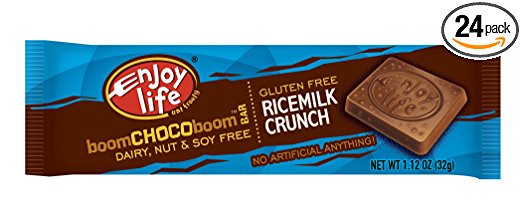 Enjoy Life Ricemilk Boom Chocoboom Bars, Crunch, Gluten, Dairy, Nut & Soy Free, 1.12 Ounce (Pack of 24)