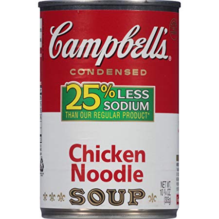 Campbell's 25% Less Sodium Condensed Soup, Chicken Noodle, 10.75 Ounce