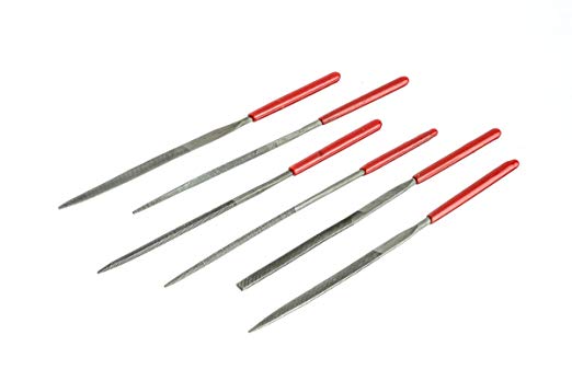 SE 7386DNF 100mm X 2mm, 6-Piece Needle File Set, Dip Handle, Premium Quality