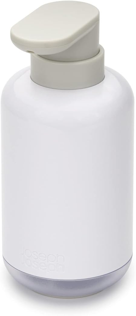 Joseph Joseph Duo Pump Bottle Soap Dispenser, Kitchen & Bathroom, 300ml, Refillable, White