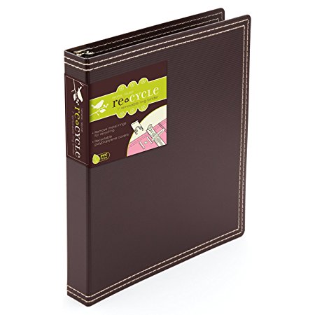 Wilson Jones Durable Hinge Poly Binder with Removable Ring, 1 Inch, Brown (W31922)