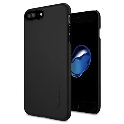 iPhone 7 Plus Case, Spigen [Thin Fit] Exact-Fit [Black] Premium Matte Finish Hard Case for Apple iPhone 7 Plus (2016) - (043CS20471)