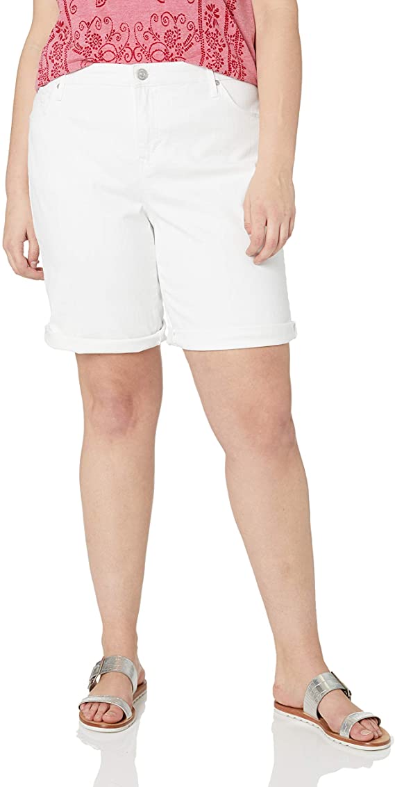 Gloria Vanderbilt Women's Plus Size City Short with Rolled Cuff