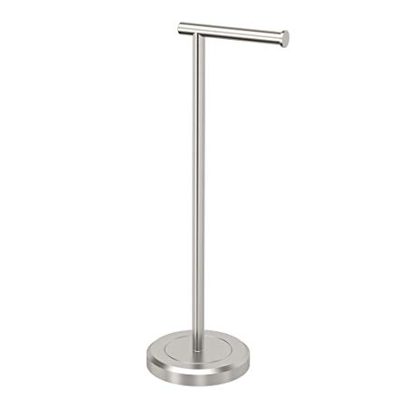 Gatco 1437SN Latitude II Standing Tissue Holder, Satin Nickel