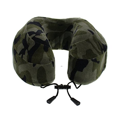 Cabeau Evolution Memory Foam Travel Neck Pillow - The Best Travel Pillow with 360 Head, Neck and Chin Support, Camouflage