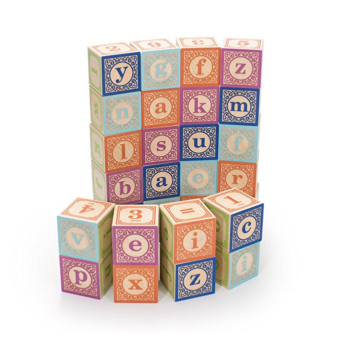 Uncle Goose Classic Lowercase ABC Blocks - Made in USA