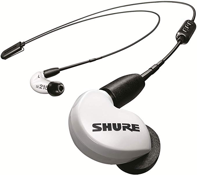 Shure SE215 Wireless Earphones with Bluetooth 5.0, Sound Isolating, Special Edition White