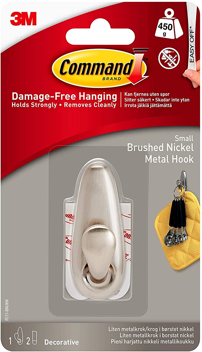 Command 1 lb Capacity Hook (FC11-BN-ES)