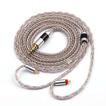 LINSOUL TRIPOWIN Jelly Upgraded 21 Core HiFi Earphone Cable with Silver-Plated OCC Alloy Copper Graphene OCC Mixed Braided Cable for Audiophile Musician (2pin 0.78-3.5mm, Jelly)