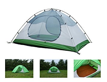 Luxe Tempo 2 Person Ultralight Tents for Camping with Footprint High-end Silnylon Backpacking Tents Aluminum Poles 2 Doors 2 Vestibules