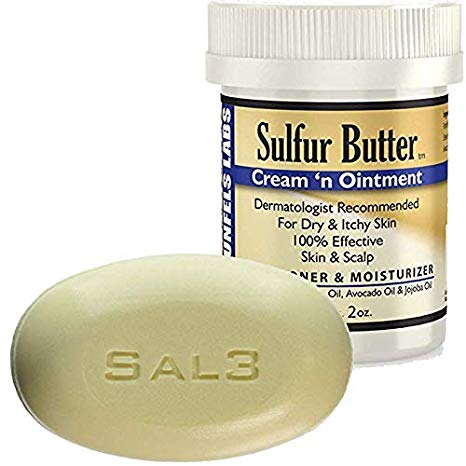 SAL3 Sulfur Soap - 10% Sulphur, 3% Salicylic Acid Skin Care + Sulfur Cream 'n Ointment